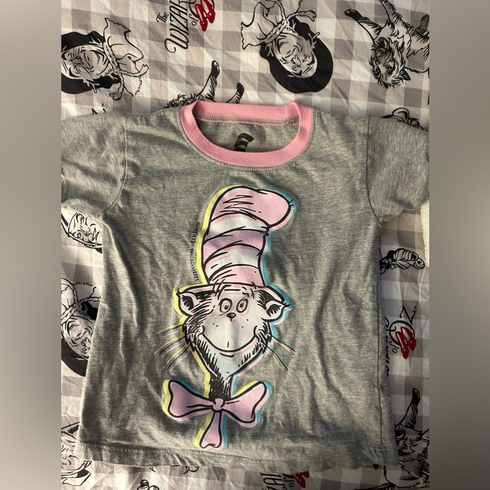 Dr Seuss cat in the hat toddler youth top XS EUC